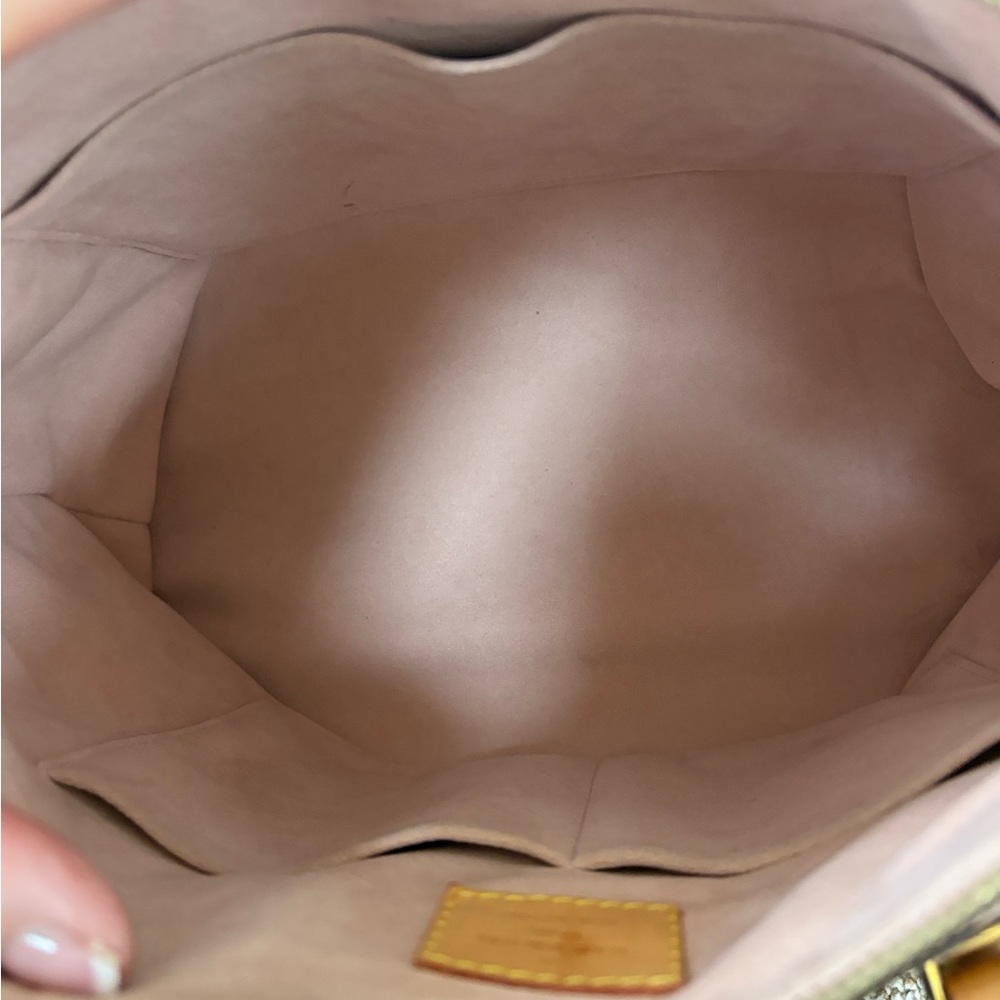Louis Vuitton pink ballerine pink Brown Monogram Handbag Pallas VGUC - Picture 7 of 17
